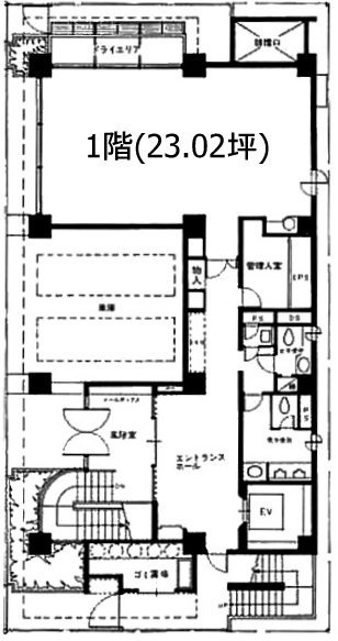 日本橋IPビル1F 間取り図