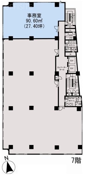 新麹町ビル7F 間取り図
