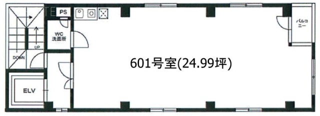 HIビル601 間取り図