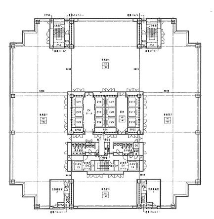 横浜ビジネスパーク(YBP)サウスタワー1 間取り図