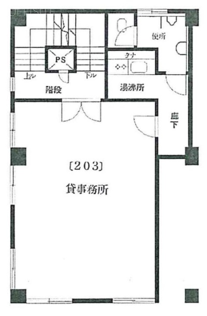 福田ビル203 間取り図