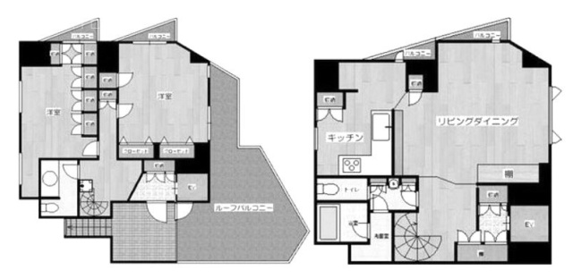 エスパス・デパール4F～5F 間取り図