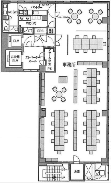 ハビウル西新橋1F 間取り図