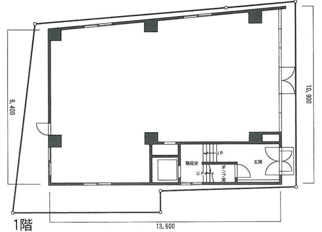柳ビル1F 間取り図