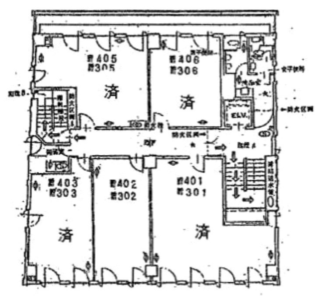 大島ビル新館ビル406 間取り図