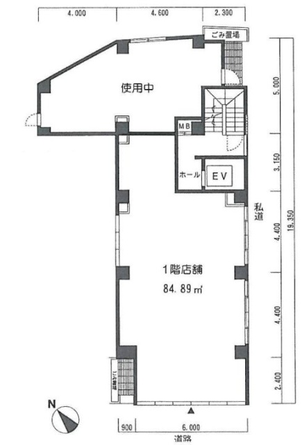 MAISON THE’OBROMAビル1F 間取り図