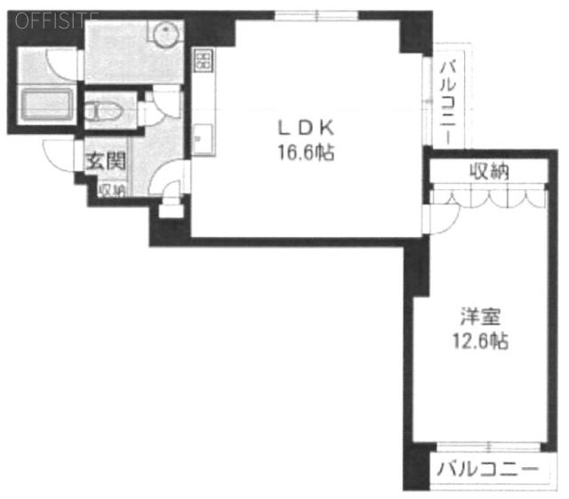 サンライトビル302 間取り図