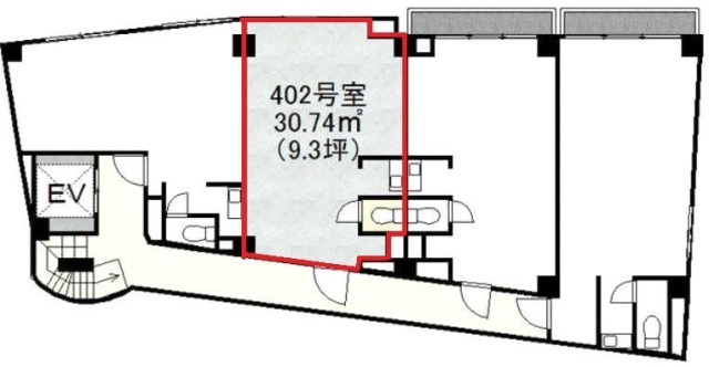 第三叶ビル402 間取り図