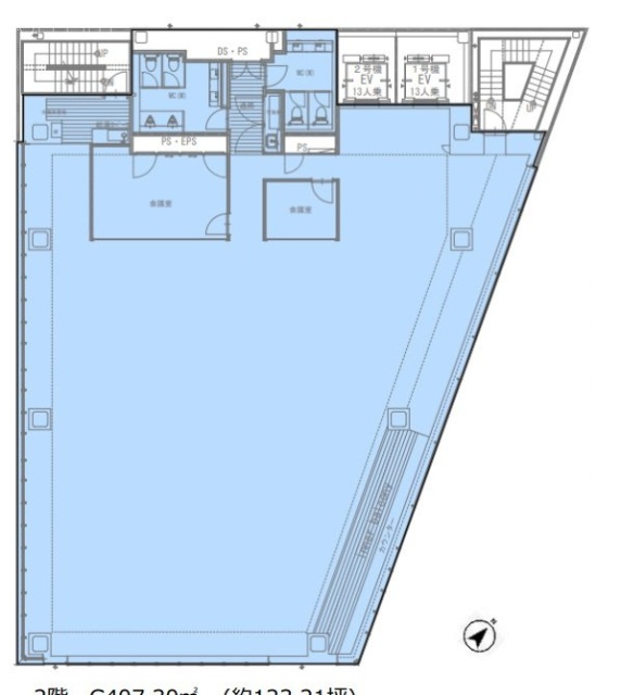 CIRCLES西新宿2F 間取り図