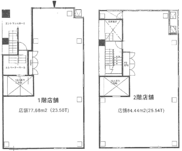 JUスカイタウン錦糸町1F～2F 間取り図