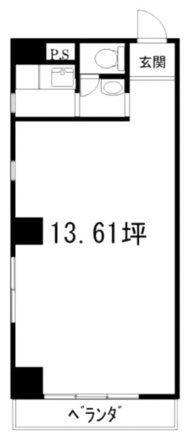 ストークベル浜松町606 間取り図