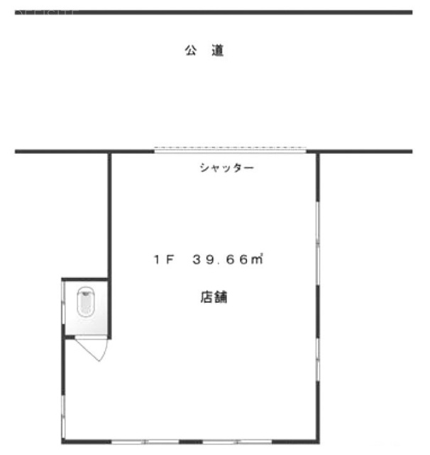 西小山タウンハウスビル1F 間取り図