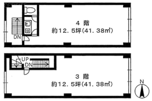 マルエイビル3F～4F 間取り図