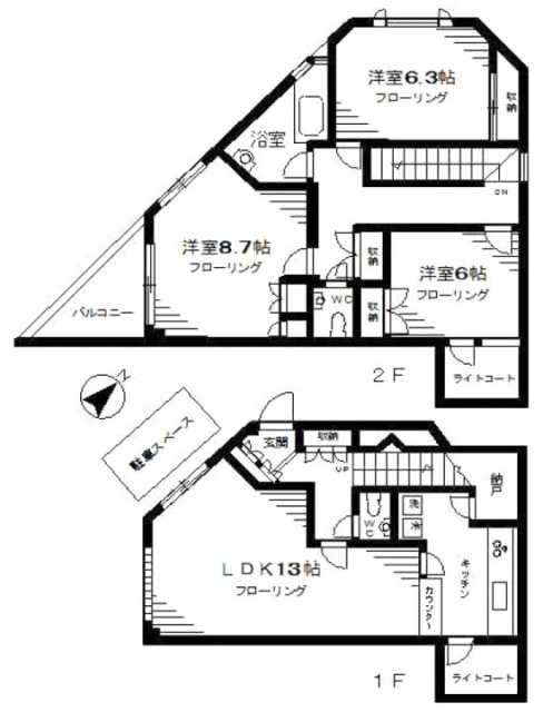 中央ハウスC 間取り図