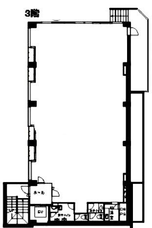 愛宕THビル3F 間取り図