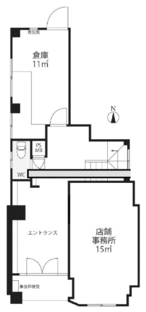 THレジデンス南長崎ビル1F 間取り図