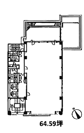 新富町ビル7F 間取り図