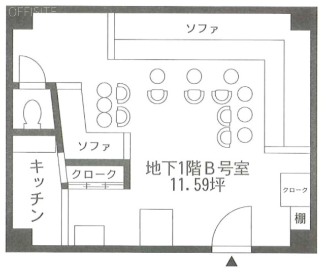 岡田ビルB 間取り図