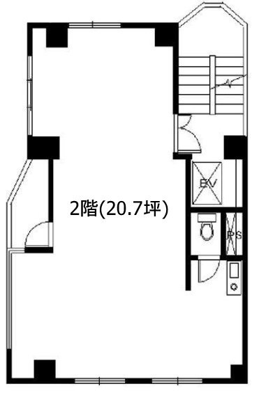 スギタビル2F 間取り図