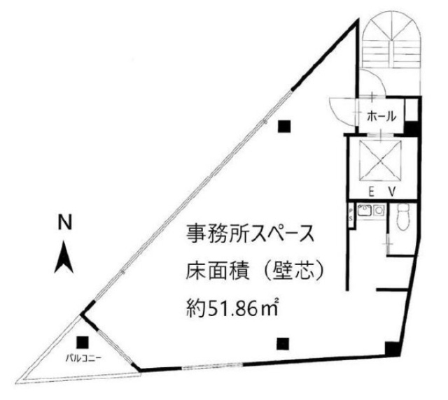 トライアングルビル7F 間取り図