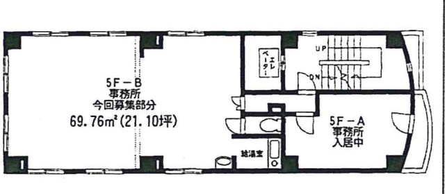 矢沢第二ビル5F-B 間取り図