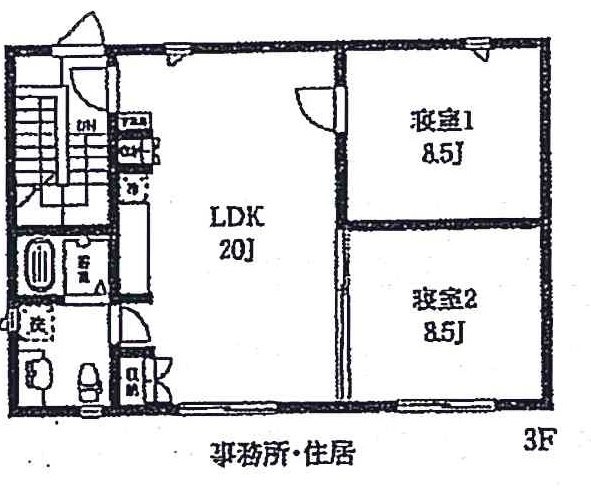 シャンプラージュ南青山ビル3F 間取り図