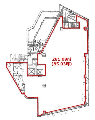 カゲオカビル5F 間取り図