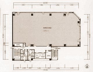 ヒューリック八丁堀第2ビル4F 間取り図