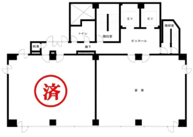 エヌケイビル7F 間取り図