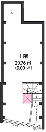 神楽坂五丁目店舗1F 間取り図