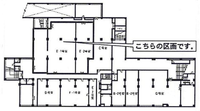 幕張グリーンハイツビルE-1・E-2 間取り図