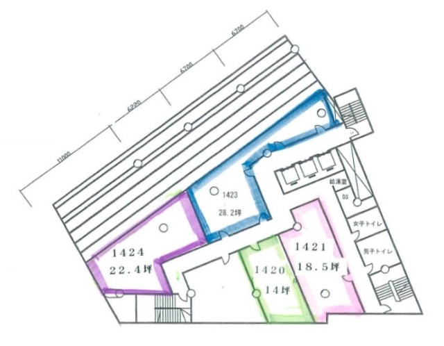 新大宗ビル2号館1424 間取り図