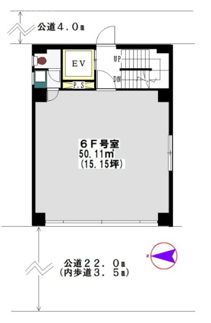 TKS岩本町ビル6F 間取り図