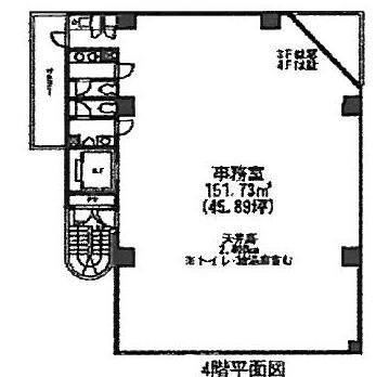 大森ラルタビル4F 間取り図