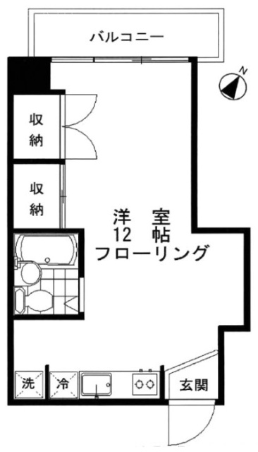 恵比寿ウィンバレービル202 間取り図