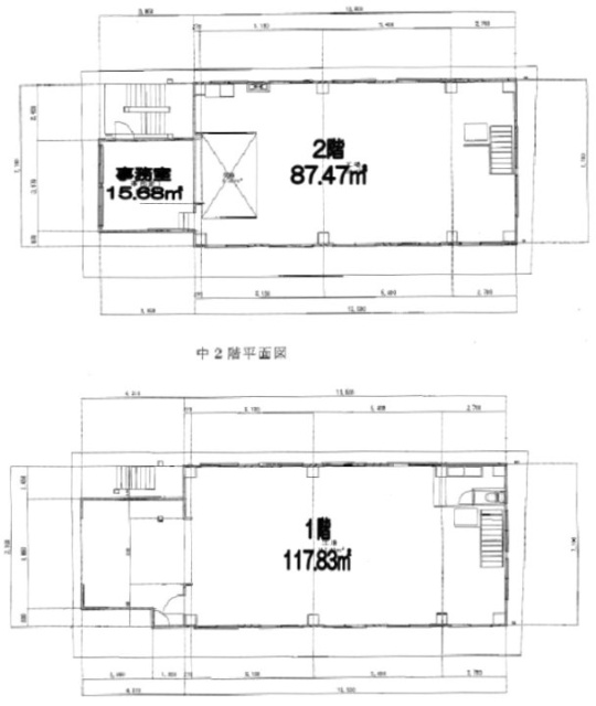 コーポ恵ビル1F～2F 間取り図