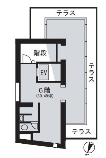 新赤坂ビル6F 間取り図