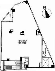 新宿ヤマト(大和会館)ビル2F 間取り図