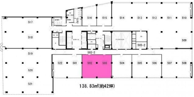 山王グランドビル5F 間取り図