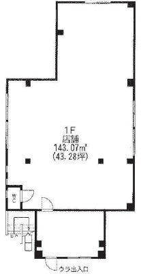 サンハイム中延1F 間取り図