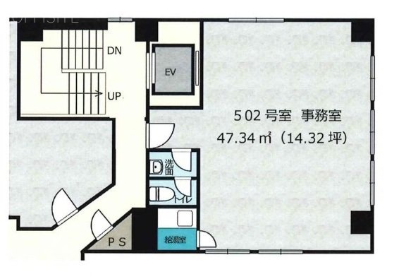 大晃(たいこう)ビル502 間取り図