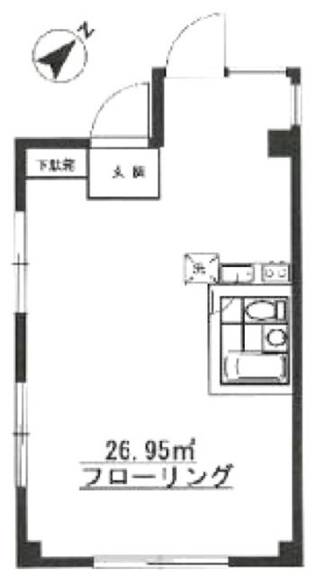 キャッスル西麻布ビル201 間取り図