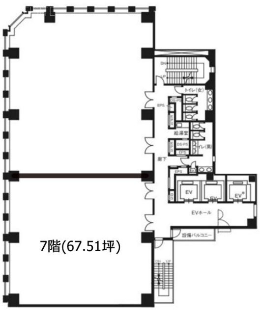 新橋M-SQUARE702 間取り図