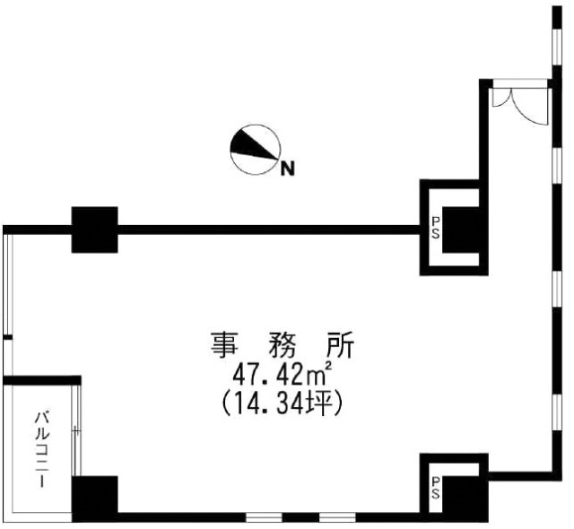 ルネ川崎ビル203 間取り図