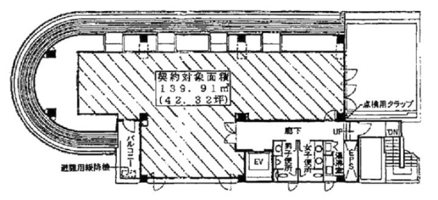 玉川ビジネスパーク5F 間取り図