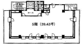 蛎殻町ビル5F 間取り図