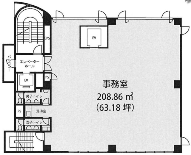 TPR中目黒ビル3F 間取り図