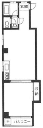 第三長門ビル501 間取り図