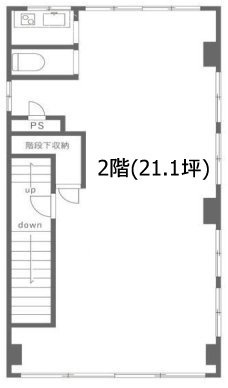 リバーサイド下井草ビル2F 間取り図