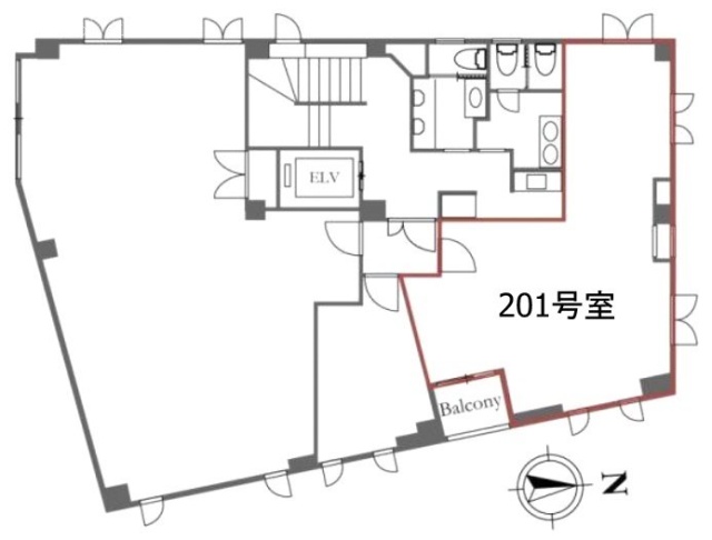 マリンダイースト201 間取り図
